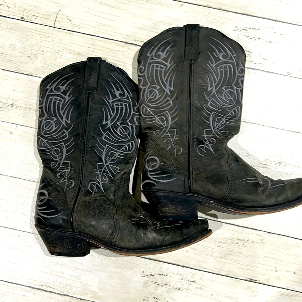 Dark Grey Cowboy Boots